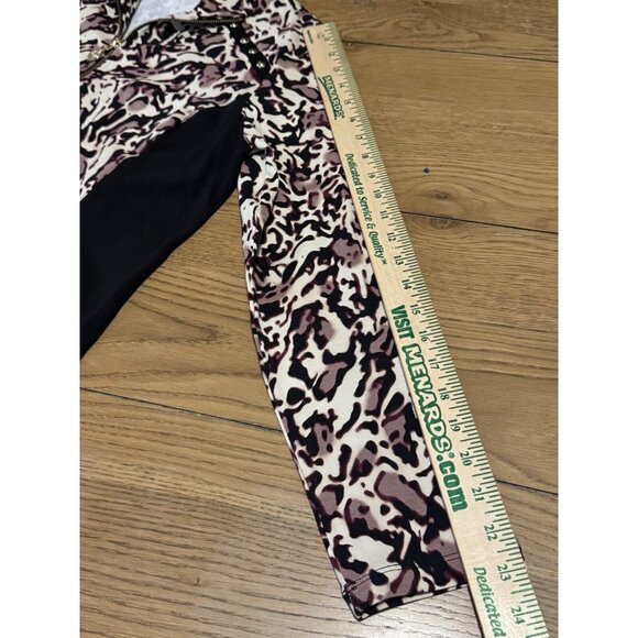 Susan Graver Weekend Women’s Medium Zip-Front Jacket Pockets Leopard Print NWOT - Picture 7 of 15